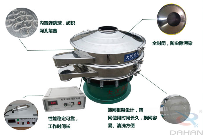 　三氯蔗糖粉超聲波振動(dòng)篩特點(diǎn)：內(nèi)置彈跳球，紡織網(wǎng)孔堵塞，全封閉，防塵除污染，性能穩(wěn)定可靠工作時(shí)間長(zhǎng)，篩網(wǎng)框架設(shè)計(jì)，篩網(wǎng)使用時(shí)間長(zhǎng)久，換網(wǎng)容易，清洗方便。