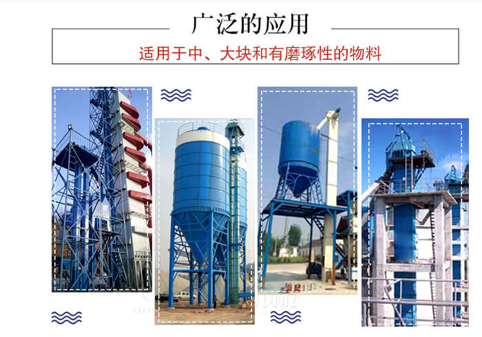 斗式提升機主要適用范圍主要是化工，糧食，建筑材料較多。