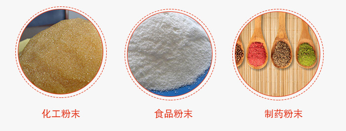 磁懸浮試驗篩適用物料：化工粉末，食品粉末，制藥粉末等。